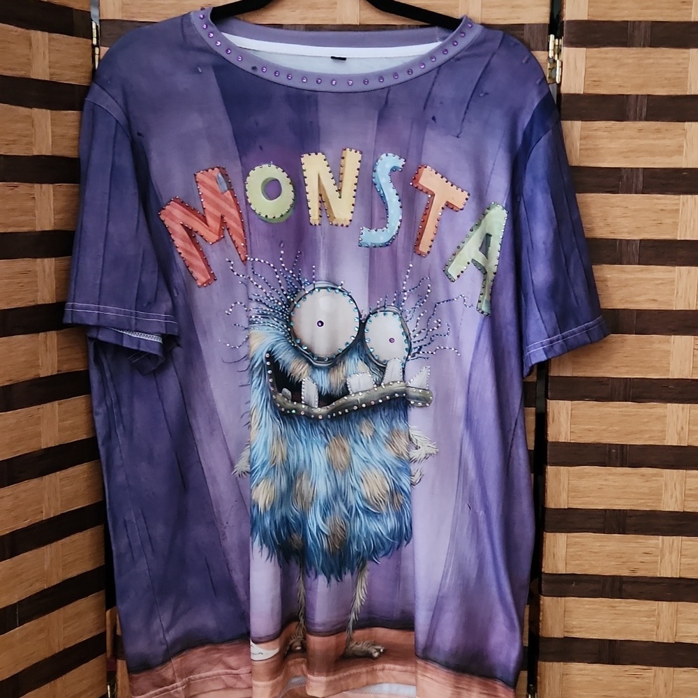 Custom "Monsta" diamond tshirt
